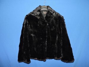 soft black fur coat