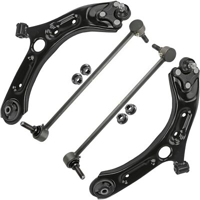 Front Lower Control Arms w/Ball Joints + Sway Bars for Hyundai Sonata Kia Optima