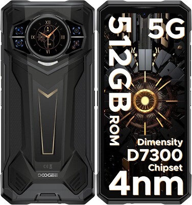 Doogee S200 Plus Rugged Smartphone (6,7'' HD, 32GB RAM, 512GB Speicher, 100MP, 5G)