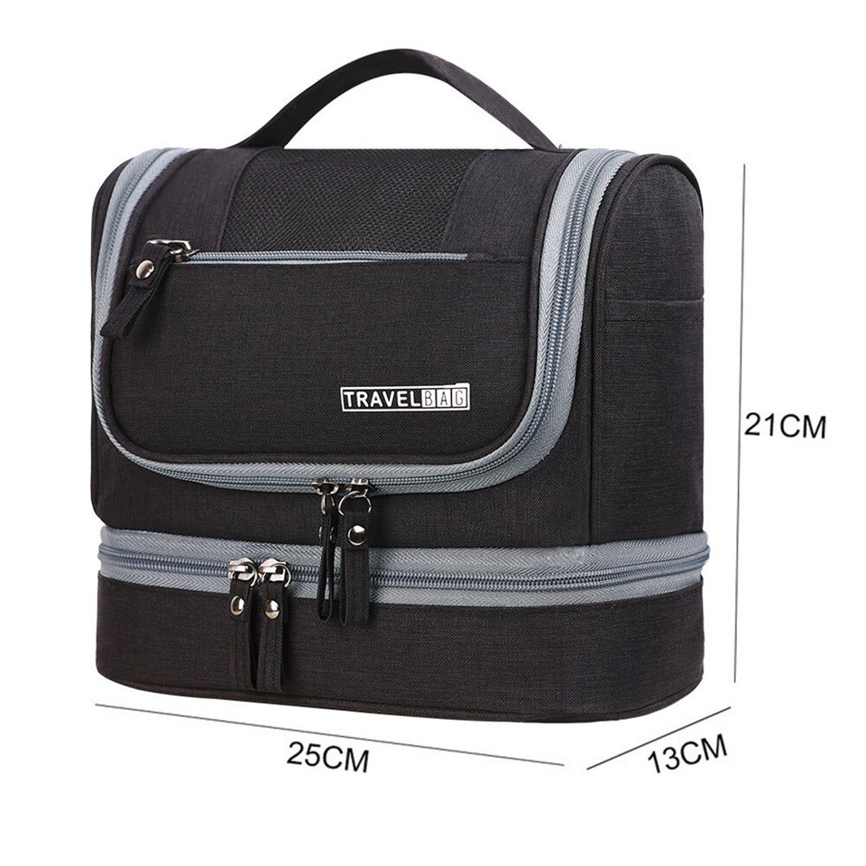 Mens Travel Wash Bag Hanging Toiletry Large Capacity Shaving Gym Makeup Bag UK eBay