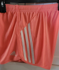 Girls Youth Kids Adidas Shorts NEW Peach Size Large 14