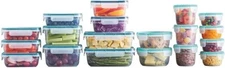 Snapware 38-Piece Plastic Food Storage Set BPA-Free Airtight Leakproof Lids NEW