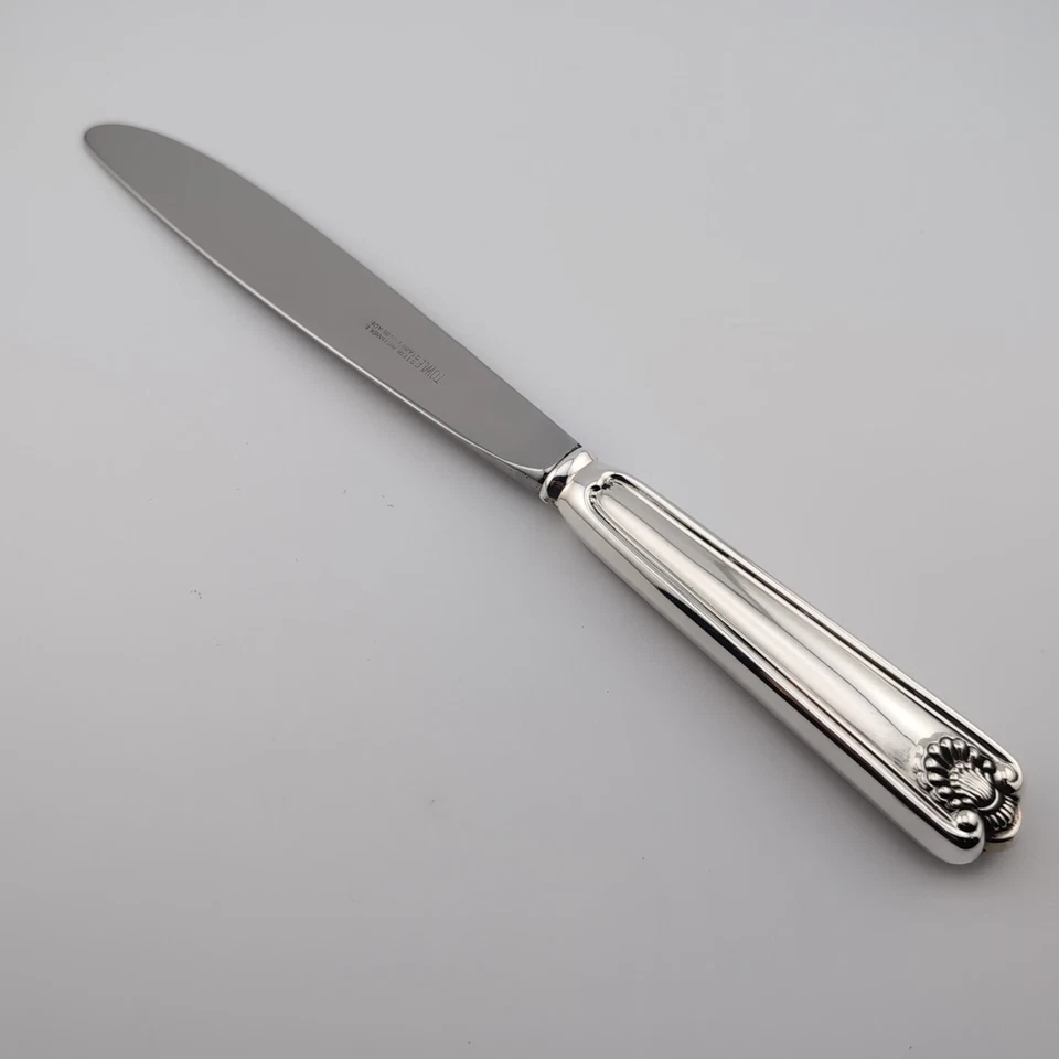 Towle Fiddle Shell Alden Sterling Silver Dinner Knife - 9 1/2" - No Monograms - Image 2 of 3