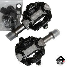 Pedali bici GRAVEL MTB BRN Jet  CNC MTB Titanio anodizzato su cuscinetti