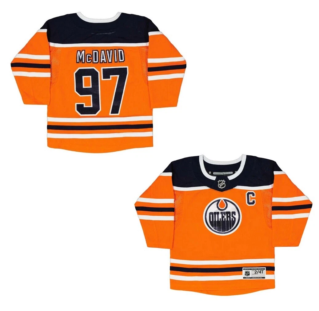 Edmonton Oilers No97 Connor McDavid White Road Womens Jersey