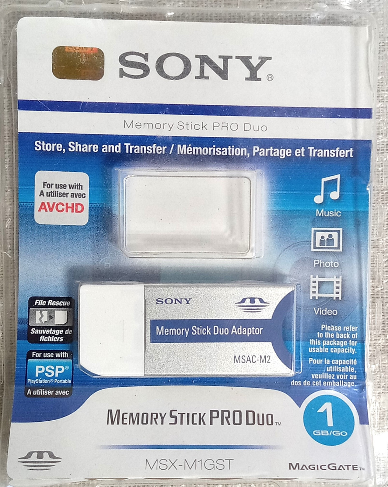 Sony Memory Stick Duo Adapter MSACM2 eBay