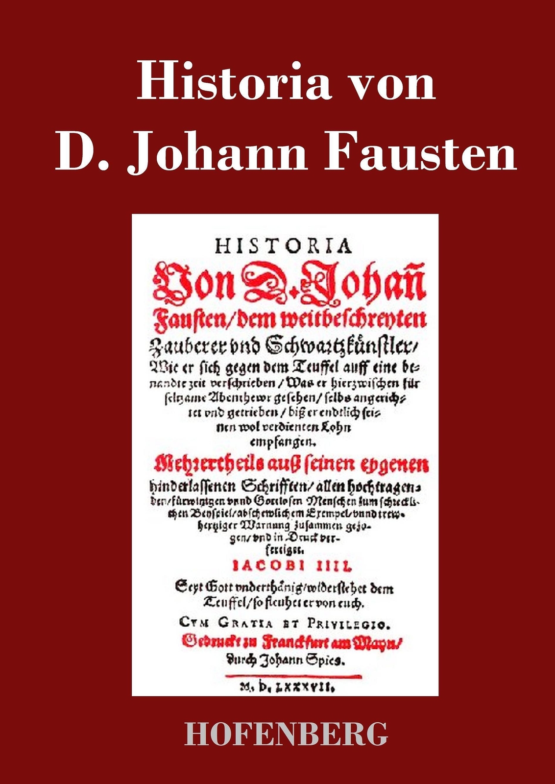 Thumbnail - Anonym | Historia Von D. Johann Fausten | Buch | Deutsch (2013) | 96