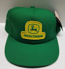 Vintage K PRODUCTS USA MADE John Deere Patch Trucker Hat Snapback Cap NEW w/tags