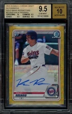 2020 1st Bowman Chrome ~ Kala'i Rosario ~ Gold Wave /50 ~ BGS 9.5 TG+ ~ Auto