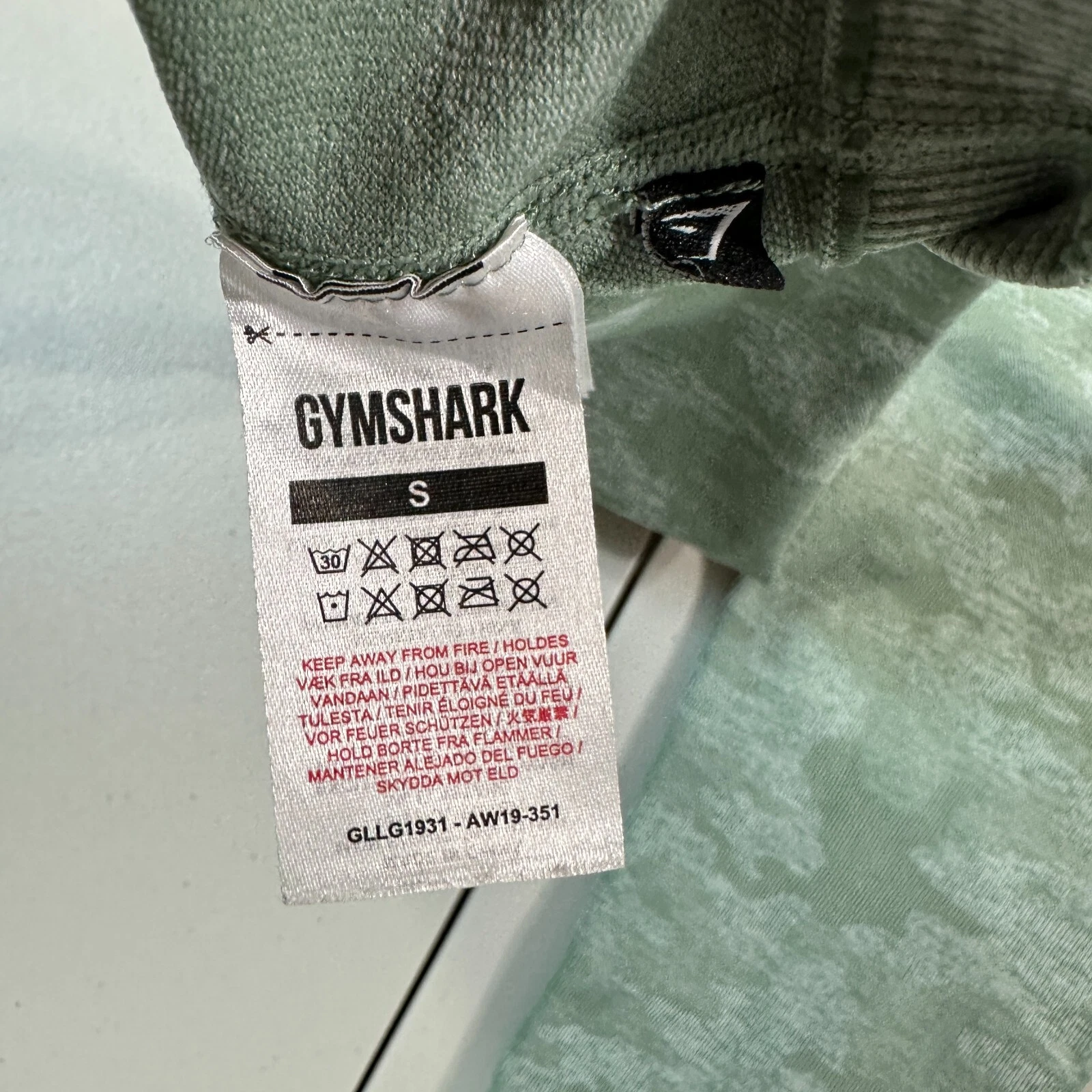 gymshark seamless camo stretch high-waisted activewear leggings