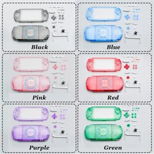 For PSP3000 Case Replacement Transparent Case Protective Sleeve Full Button Kit-