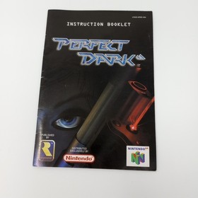 Perfect Dark (Nintendo 64) N64 Cartridge, Manual, & Clamshell Case - TESTED!
