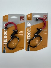 Durable Mini Carabiner Gear Clip with Rubber Grip (2-Pack)