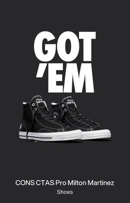 Converse Milton Martinez CTAS Pro High top Sneaker Sz 11 Men s A17708C-001