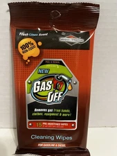 Briggs & Stratton Gas Off 15 pack Pre-Moistened Cleaning Wipes Fresh Linen Scent