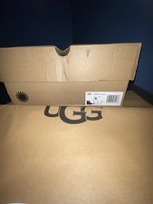 New UGG Mini Bailey Button Crystals Women s Black Sheepskin Ankle Boots US 8