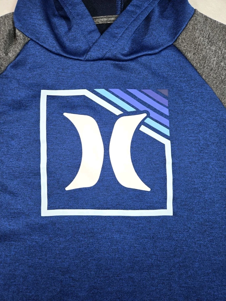 Pulôver masculino Hurley com capuz grande 14/16 azul  - Imagem 4 de 4