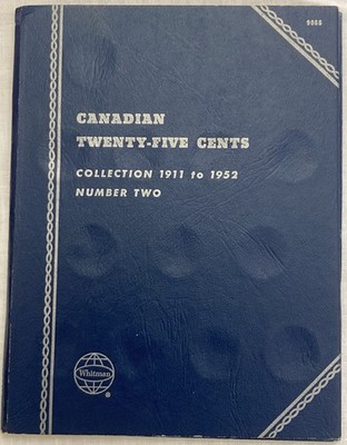 Whitman 9068 Canadian Quarter Twenty-Five Cent Album Number 2 ''1911 to 1952''