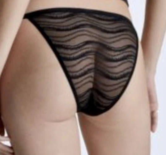 Braguita de bikini CALVIN KLEIN de encaje transparente negra con tanga NUEVA para mujer talla S 5 M 6 Foto 2 de 4