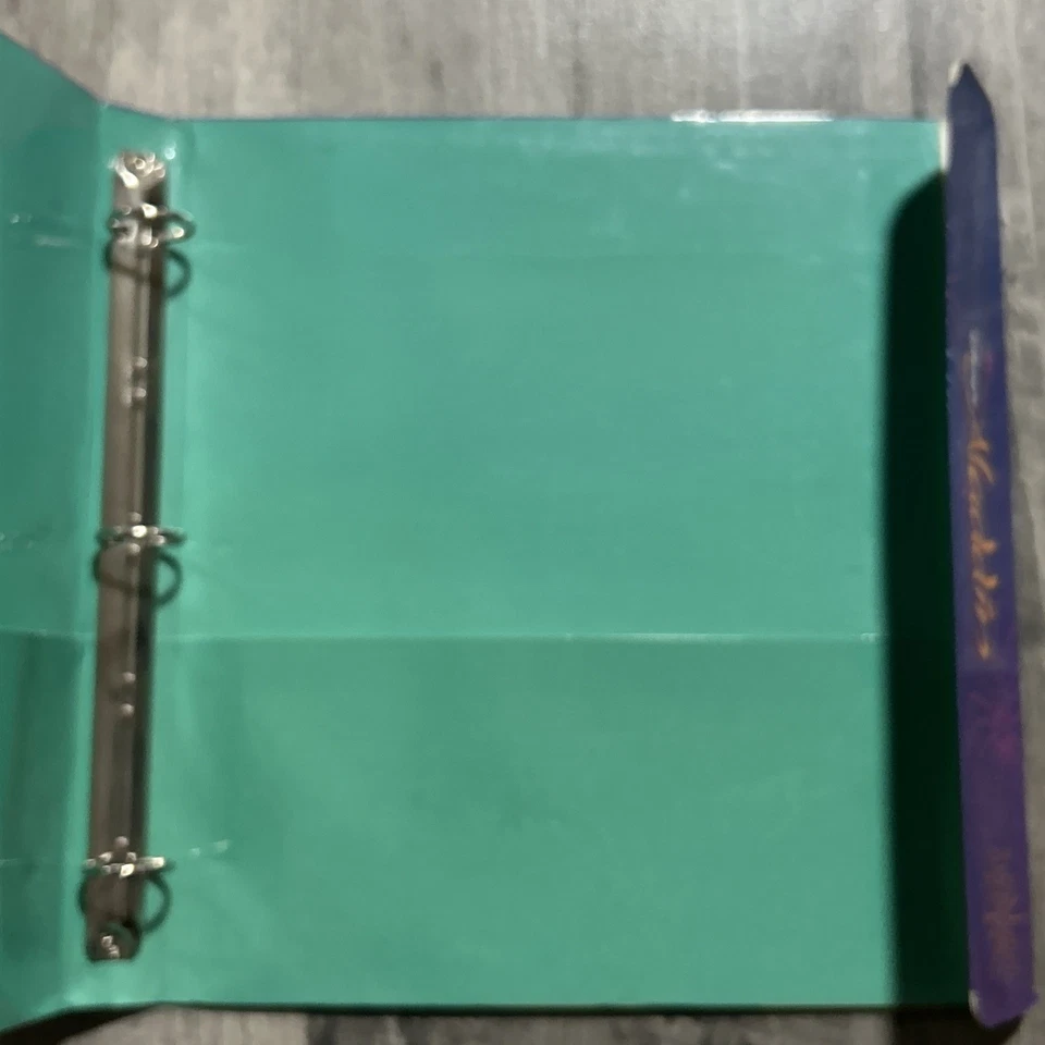 Carpeta portafolio de bolsillo vintage Aladdin de Disney de la década de 1990 1992 vintage W10 Foto 2 de 4