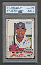 2017 Topps Heritage #FL FRANCISCO LINDOR Real One Autographs PSA 10 GEM MINT