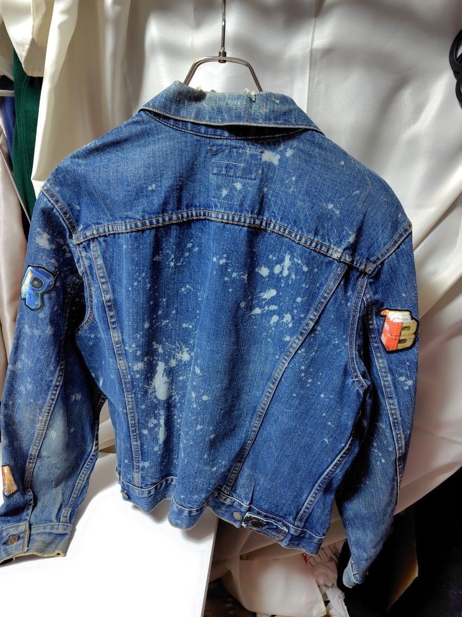 APPLEBUM vintage denim jacket patchwork damage pr… - image 8
