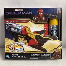 Marvel Spider-Man Super Web Slinger 2 in 1 Shoots Webs or Water Shooter Toy New