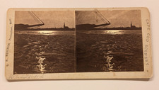 Cape Cod Massachusetts G.H. Nickerson Stereoview zdjęcie światło księżyca nr 2