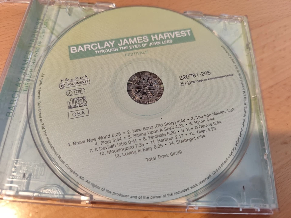 Barclay James Harvest - Through the Eyes of John Lees - CD - Zustand sehr gut - Bild 3 von 4