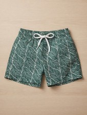 Starting Out Green Leaf Print Shorts Size 12-18M