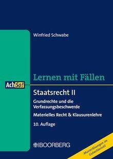 Staatsrecht II: Grundrechte und die Verfassungsbeschwerd... | Buch | Zustand gut