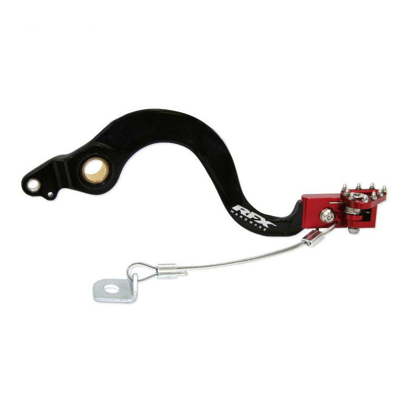 Pédale de frein arrière RFX Pro FT Honda CRF150 couleur noir et rouge