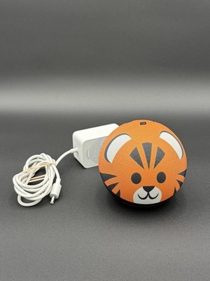 Amazon Echo Dot Kids Edition Tiger Smart Speaker B7W64E W/Cord- WORKS