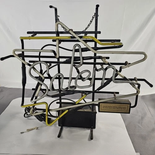 Vintage Salem Cigarettes 1990 Neon Lighted Bar Sign RJ Reynolds No Cracks READ⬇