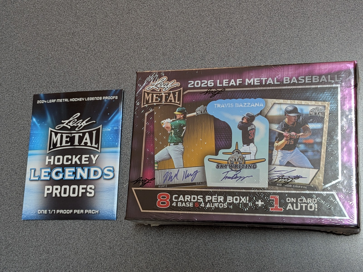 2026 LEAF METAL BASEBALL Factory Sealed Hobby BOX 5 Autographs + 