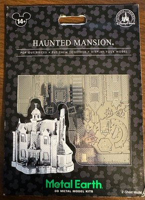 Disney Parks Haunted Mansion Laser Cut 3D Metal Earth Model Kit - NEW Sealed