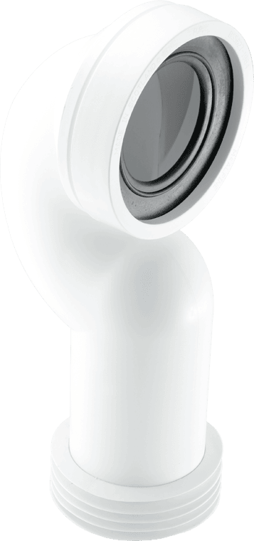 McAlpine WC-CONQ 4""/110mm 90 Degree Space Saving Bend Adjust Rigid WC Connector