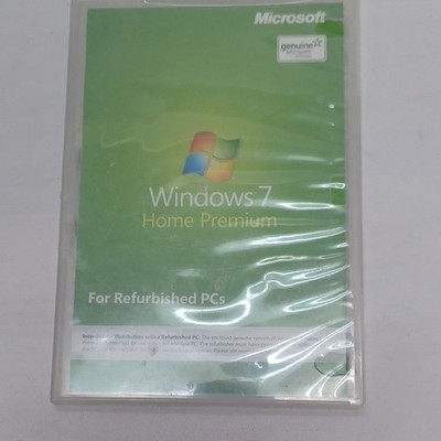 Microsoft Windows 7 Home Premium Operating System DVD for Refurbished PCs