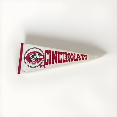 Seltenes MLB Baseball Wimpel Cincinnati Reds National League 1960er Original
