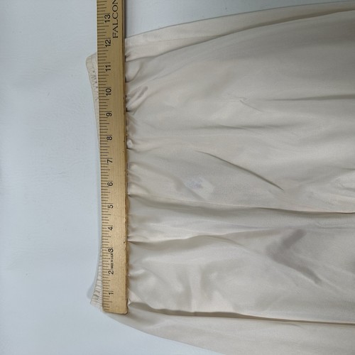 Vintage Vanity Fair Half Slip Antron III Nylon 22”Length Lace Slit Trim Sz L - Picture 8 of 9