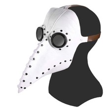 Plague Doctor Bird Mask Long Nose Beak Cosplay Steampunk Halloween Costume Pr...