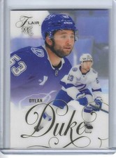 2025-26 UD FLAIR HOCKEY #169 DYLAN DUKE RC TAMPA BAY LIGHTNING