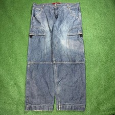 Guess Jeans Carpenter Cargo Jeans Baggy Fit USA Made Distressed Y2K 40x30