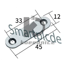 1PCS New 45mm Length Metal Repair Mending Flat Fixing Plate Bracket Support /KN