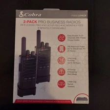 Cobra PX650 2-Pack Business 2 Way FRS Walkie Talkie Radios: USED WORKING @@