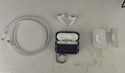 Apple AirPods Pro 2nd Generation with MagSafe Wireless Charging Case - White