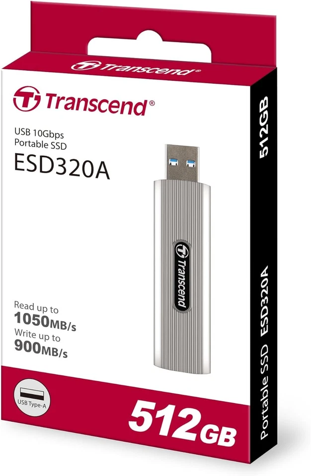 Transcend Portable SSD ESD320A 512GB USB Type-A 10 Gbit/s – TS512GESD320A - Image 3 of 4