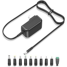 12V 3A 2.5A AC/DC Adapter 36W Power Supply 10 Multi Jacks UL Charger