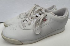 Vintage Reebok Classic Sneakers Women's Size 8.5 White 1980's lace up Casual