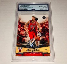 Joakim Noah 2007-08 Upper Deck Rookie Box Set #19 Signed Rookie Card Auto PSA